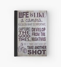 "Life Is Like a Camera" Hardcover Journal