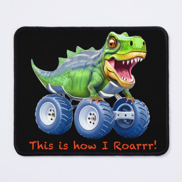 Item preview, Funny Monster truck with t-Rex dinosaur body  designed and sold by hollycooper.