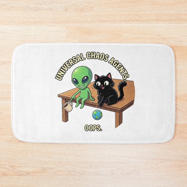 Item preview, Alien Cat Universal Chaos Funny Design designed and sold by NOVALOOMARCH.