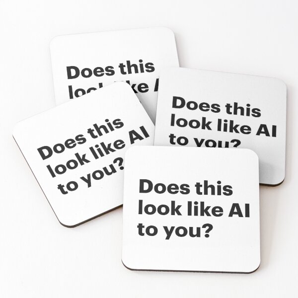 Item preview, Does this look like AI to you? (Black text) designed and sold by STUDIO-72.