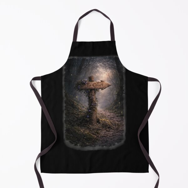 Item preview, Enchanted "To Court" Signpost Fairy Forest Path Twilight Glow – Dark Romance Fae Art designed and sold by DarkRomanceMom.