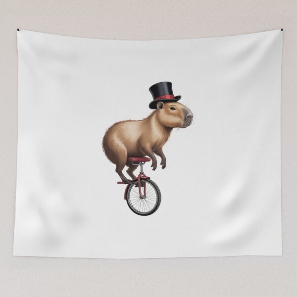 Item preview, Capybara On A Unicycle designed and sold by Peter Stawicki.