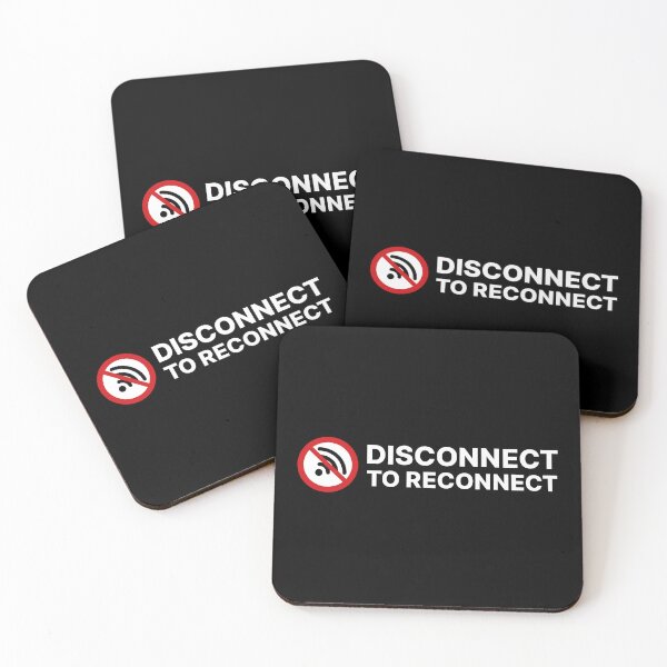 Item preview, Disconnect to Reconnect / No Internet / No WiFi / Offline Symbol (V3 on White) designed and sold by STUDIO-72.