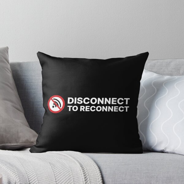 Item preview, Disconnect to Reconnect / No Internet / No WiFi / Offline Symbol (V3 on White) designed and sold by STUDIO-72.