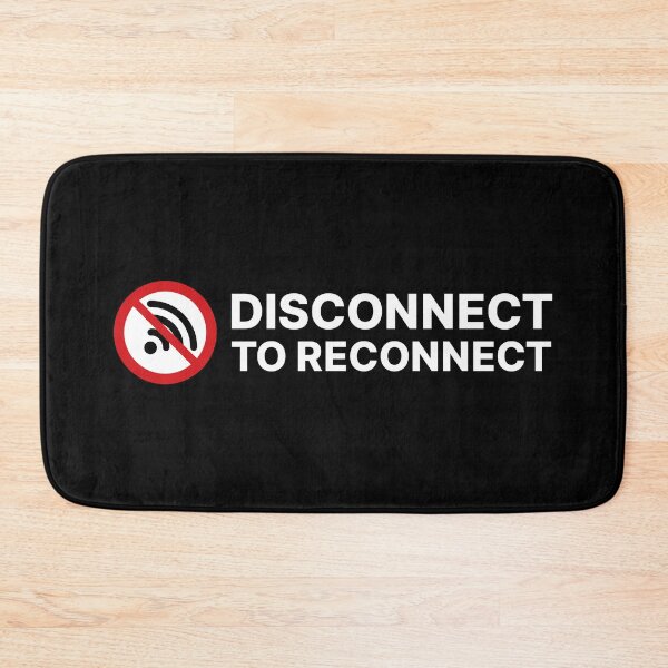 Item preview, Disconnect to Reconnect / No Internet / No WiFi / Offline Symbol (V3 on White) designed and sold by STUDIO-72.
