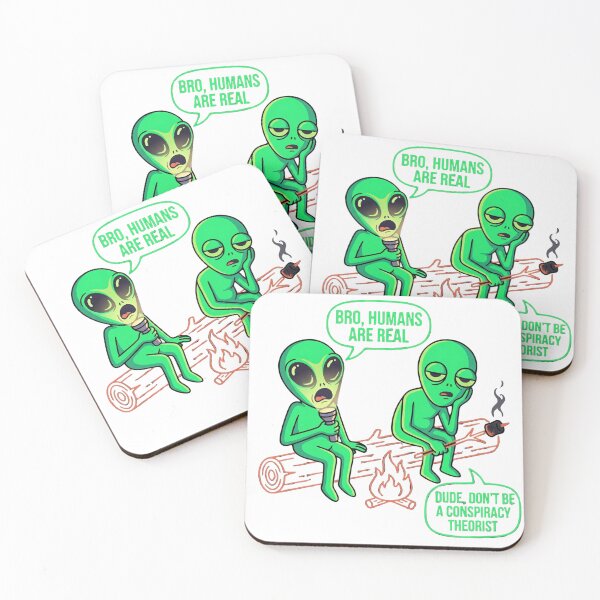 Item preview, Funny Alien Conspiracy Theory Humor Design designed and sold by NOVALOOMARCH.