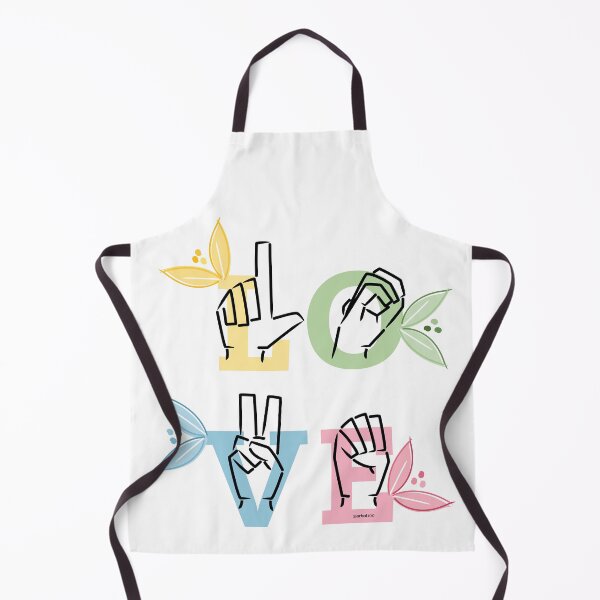 Item preview, ASL Alphabet love botanical · Sign language alphabet with leaves designed and sold by Arbol100.
