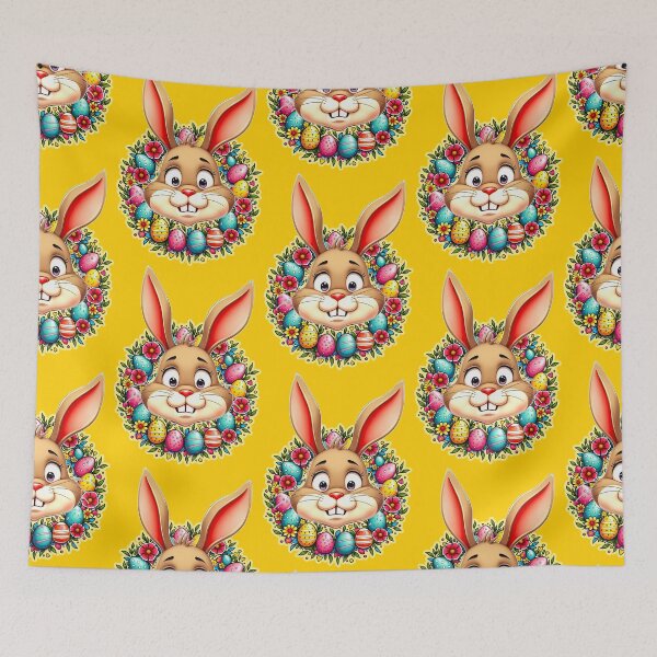 Artikelvorschau, Cute Easter Bunny – Spring Flowers entworfen und verkauft von Topoartispp.