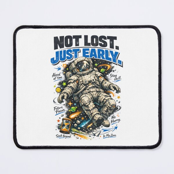 Item preview, Not Lost Just Early Astronaut Poster - Stoic Space Art & Motivational Time Traveler Aesthetic Design by Vivaan Studio designed and sold by Vivaan Studio.