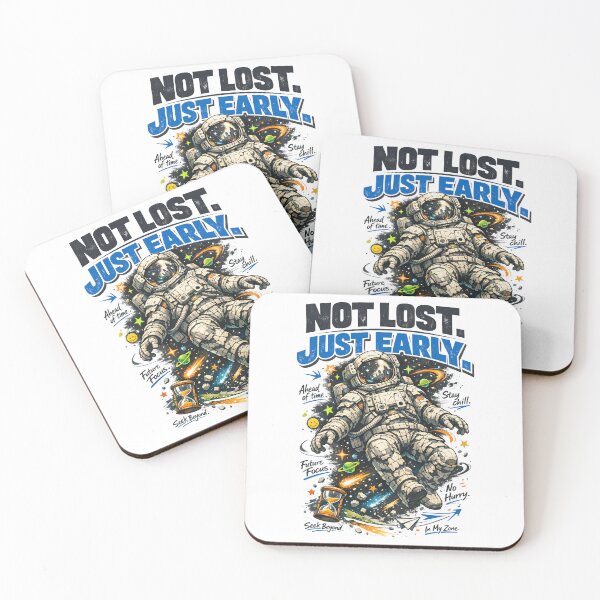 Item preview, Not Lost Just Early Astronaut Poster - Stoic Space Art & Motivational Time Traveler Aesthetic Design by Vivaan Studio designed and sold by Vivaan Studio.