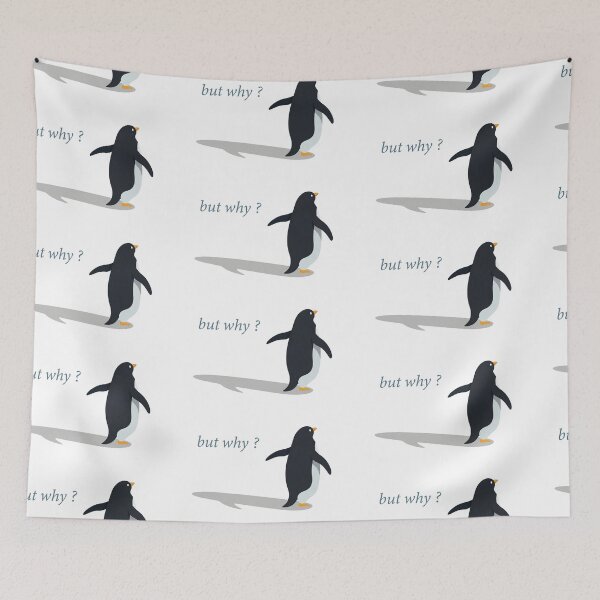 Item preview, Nihilistic Penguin Walking Into Nothing designed and sold by RamboDesign.