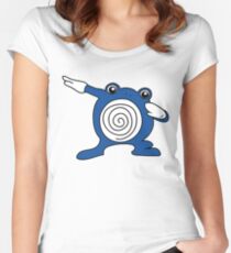 Poliwhirl Dabbing Women's Fitted Scoop T-Shirt