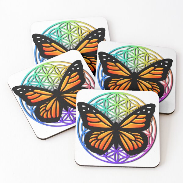 Item preview, Elegant monarch butterfly with scared geometry  designed and sold by hollycooper.