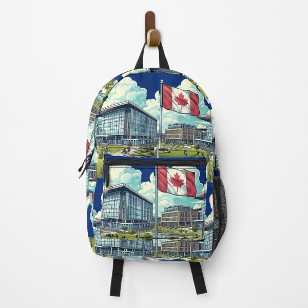 Item preview, York University Campus – Beautiful View with Canada Flag designed and sold by PaintMeWorld.