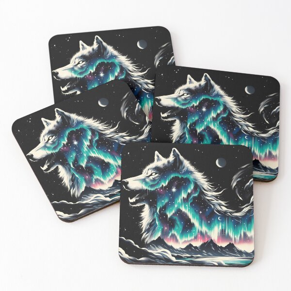 Item preview, Northern Lights Wolf, Ai Generated Art  designed and sold by ACC .