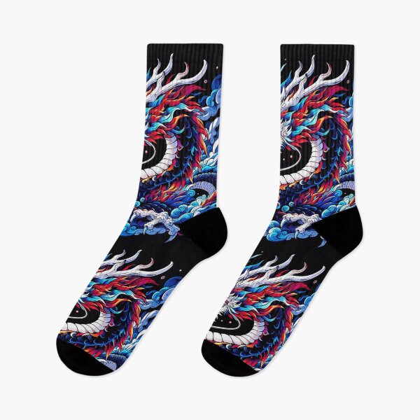 Item preview, Eastern Style Dragon Flame Art for Fantasy Culture Enthusiasts designed and sold by WildStroke.