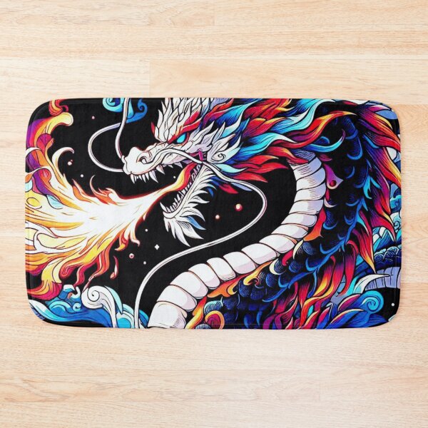 Item preview, Eastern Style Dragon Flame Art for Fantasy Culture Enthusiasts designed and sold by WildStroke.