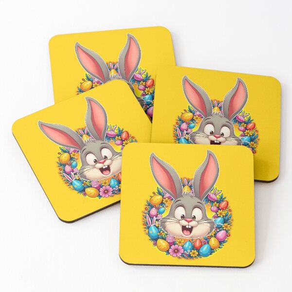 Item preview, Cute Bunny Face – Easter Wreath Style designed and sold by Topoartispp.