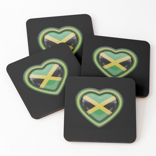 Item preview, Jamaican Flag Heart designed and sold by Talented Bum.