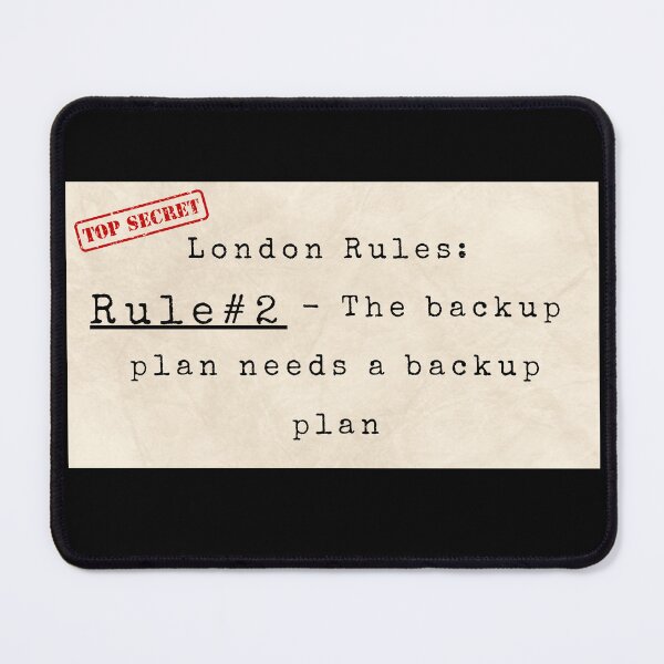 Item preview, Fan Art - Slow Horses London Rules Series - Rule #2 designed and sold by goldenbrown09.