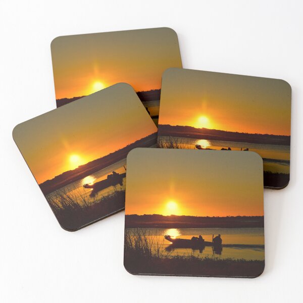 Item preview, Silhouette of Fishermen at Sunrise designed and sold by MercerImages.