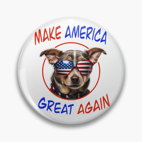 Item preview, Funny cute dog with red white blue sunglasses 4th of July make America great again designed and sold by hollycooper.