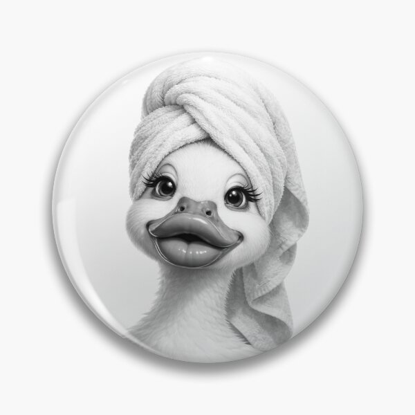 Item preview, Sassy Duck with Big Lips – Quirky Animal Art designed and sold by EnviousPrints.