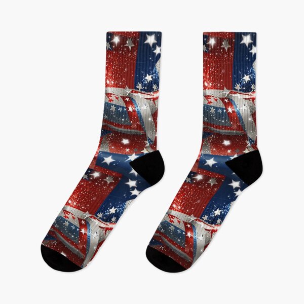 Item preview, Fabulous 4th of July glam stars and strips red white blue sparkle glitter  designed and sold by hollycooper.