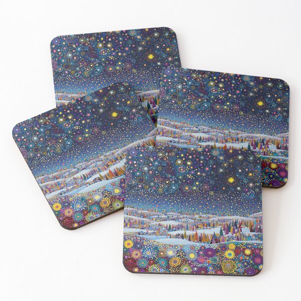 Item preview, Star Burst and Flowers on a Winter Landscape designed and sold by Neika Shimm Designs.