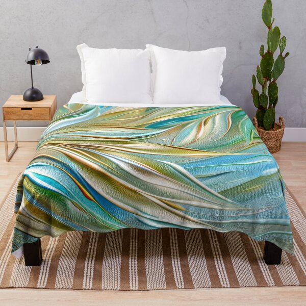 Item preview, Tropical Ocean Waves and Palm Leaves designed and sold by MargaretWiktor.