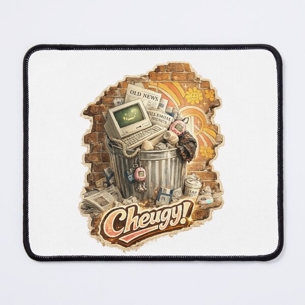 Item preview, Cheugy Nostalgia Dumpster Aesthetic Art Print, Retro Tech Meme Wall Decor, Gen Z Slang Gift for Millennials designed and sold by TerScott.