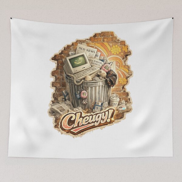 Item preview, Cheugy Nostalgia Dumpster Aesthetic Art Print, Retro Tech Meme Wall Decor, Gen Z Slang Gift for Millennials designed and sold by TerScott.
