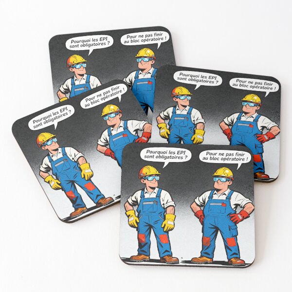 Item preview, PPE Cartoon – Why is PPE mandatory? | Workplace Safety Humor designed and sold by WordPlayStudio.