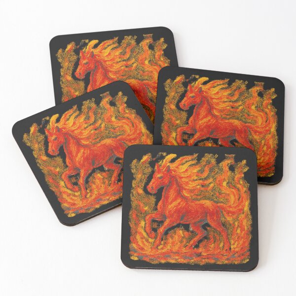 Item preview, Fire Horse. The Year of the Fire Horse.Finger Paint. designed and sold by Mosogoloso.