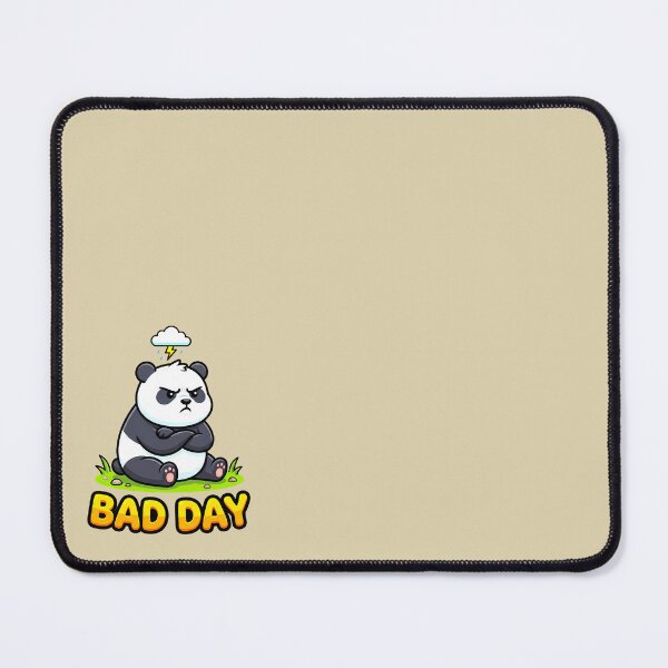 Item preview, Bad Day Grumpy Panda Under Rain Cloud designed and sold by WildCute.