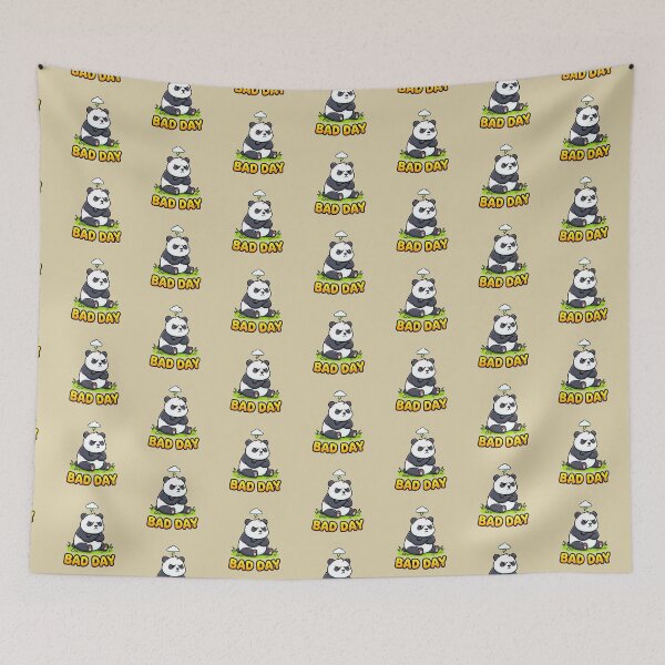 Item preview, Bad Day Grumpy Panda Under Rain Cloud designed and sold by WildCute.