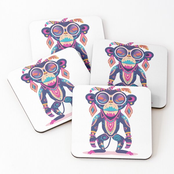 Item preview, Funky Tribal Monkey Art designed and sold by kidsdesingart1.