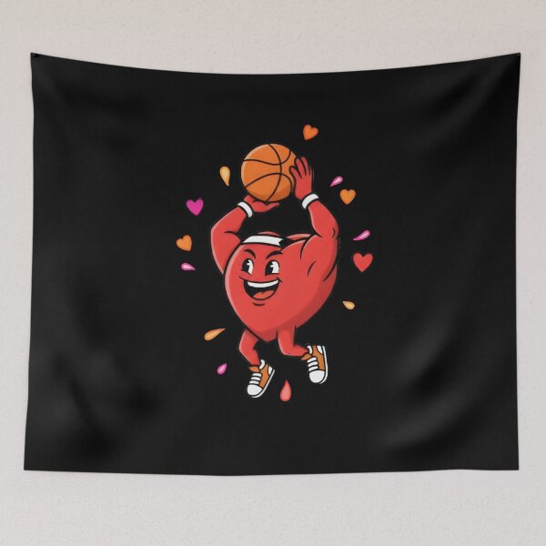Item preview, Valentines Day Basketball Funny Two Players Heart Love Boys Kids T-Shirt designed and sold by MizoX7.