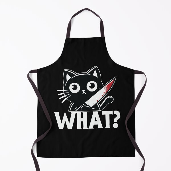 Item preview, Cat What? Murderous Black Cat designed and sold by Kondi-Art.