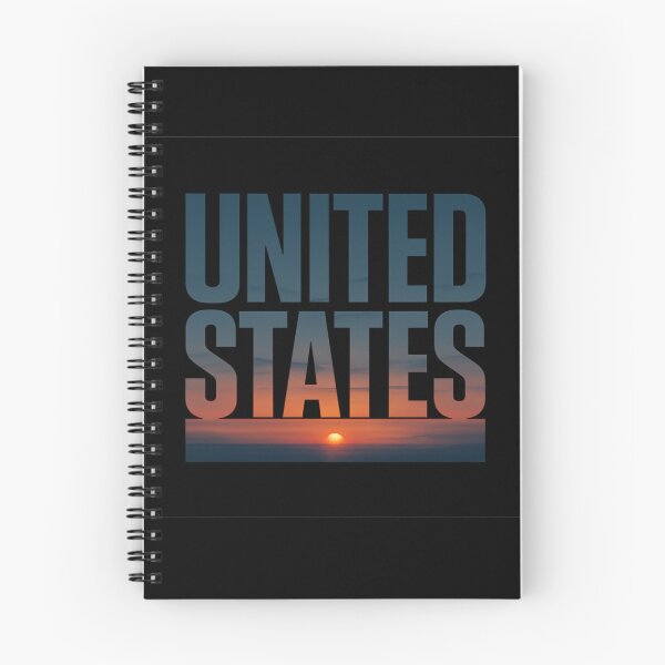 Item preview, UNITED STATES Sunset Horizon Typography - Patriotic Minimalist Graphic designed and sold by MKreative Studio.