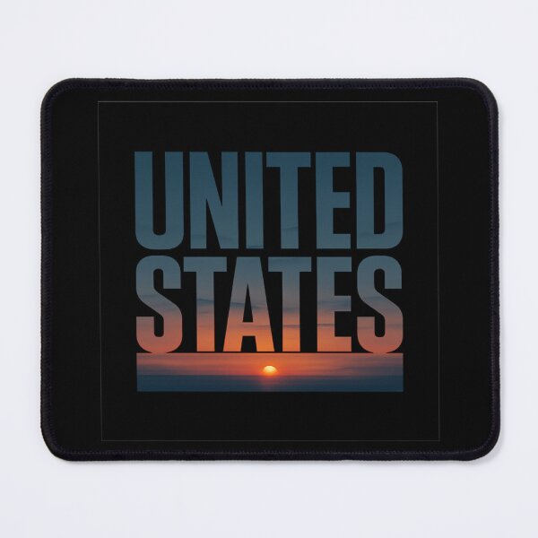 Item preview, UNITED STATES Sunset Horizon Typography - Patriotic Minimalist Graphic designed and sold by MKreative Studio.