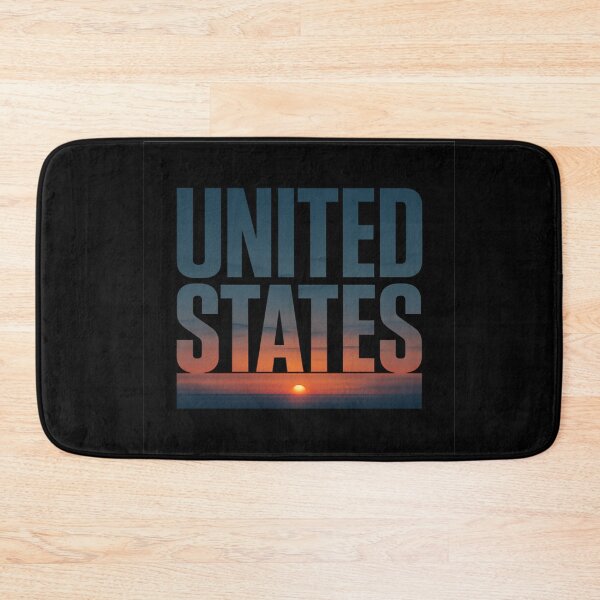Item preview, UNITED STATES Sunset Horizon Typography - Patriotic Minimalist Graphic designed and sold by MKreative Studio.