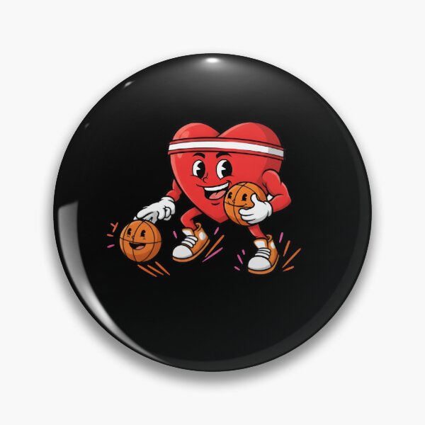 Item preview, Valentines Day Basketball Funny Two Players Heart Love Boys Kids T-Shirt designed and sold by MizoX7.