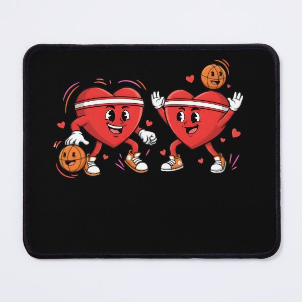 Item preview, Valentines Day Basketball Funny Two Players Heart Love Boys Kids T-Shirt designed and sold by MizoX7.