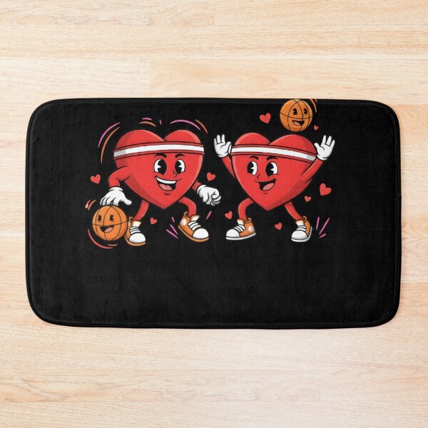 Item preview, Valentines Day Basketball Funny Two Players Heart Love Boys Kids T-Shirt designed and sold by MizoX7.