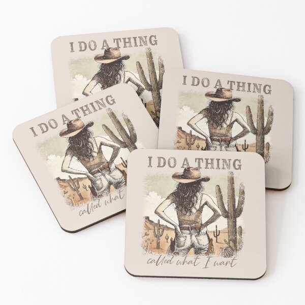 Item preview, I Do a Thing Called What I Want – Western Cowgirl Quote, Sassy Country Girl Desert Art designed and sold by Golden Blaze Studio.