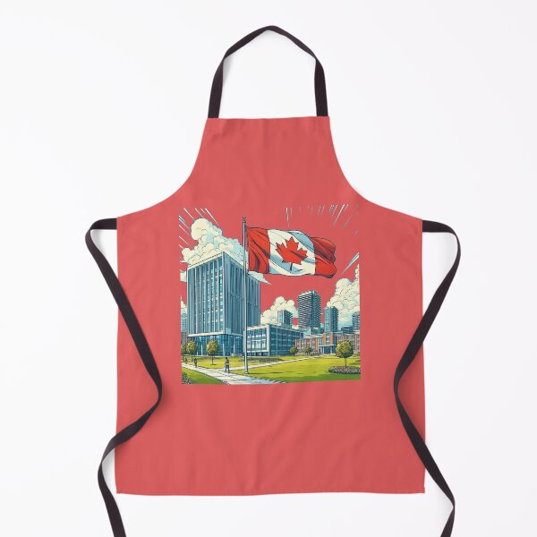 Item preview, York University Campus – Beautiful View with Canada Flag   designed and sold by PaintMeWorld.