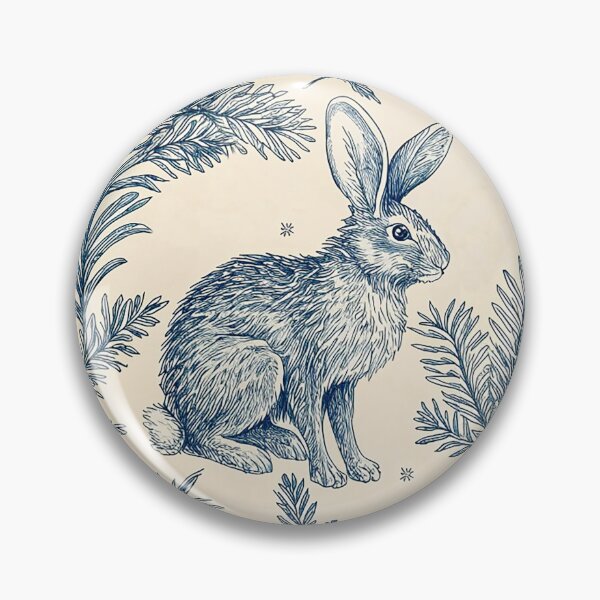 Artikelvorschau, Vintage Hasen Muster, Botanische Illustration entworfen und verkauft von AestheticsTime.