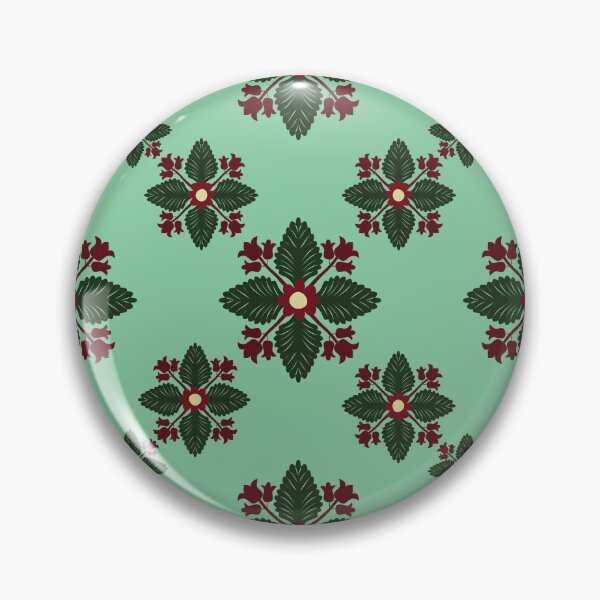 Item preview, Mint Green Thai Botanical Mandala designed and sold by OIL Pattern Design .