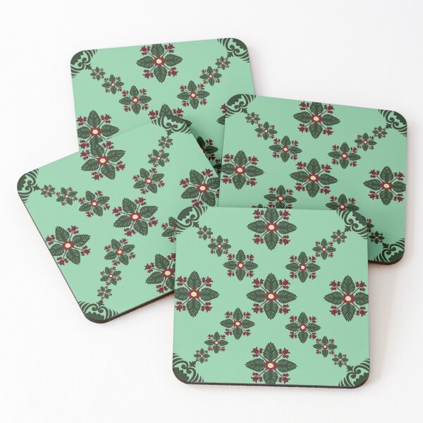 Item preview, Mint Green Thai Botanical Mandala designed and sold by OIL Pattern Design .